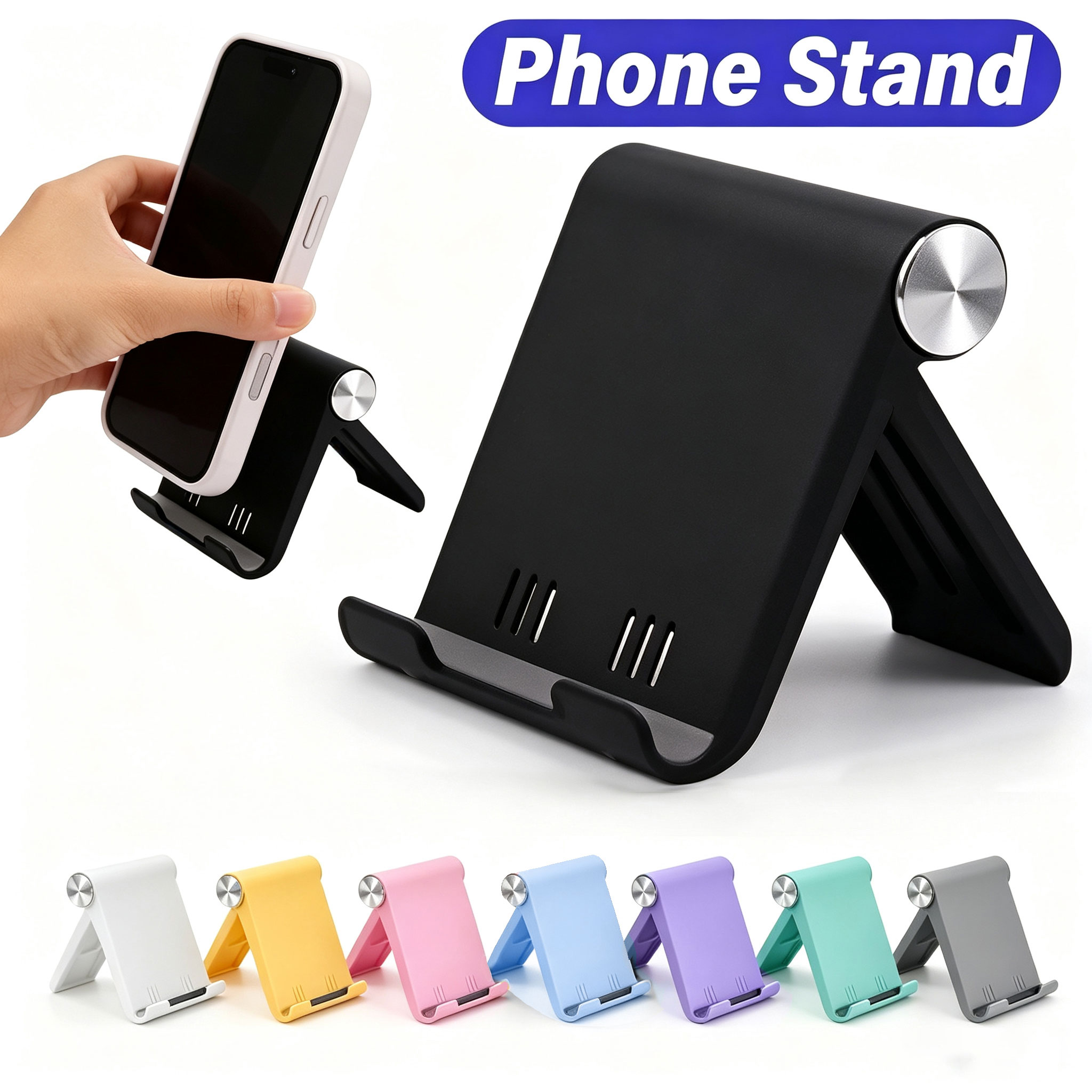 Useful Tablet Accessories - 2 stuks opvouwbare telefoonstandaard, 8 kleuren