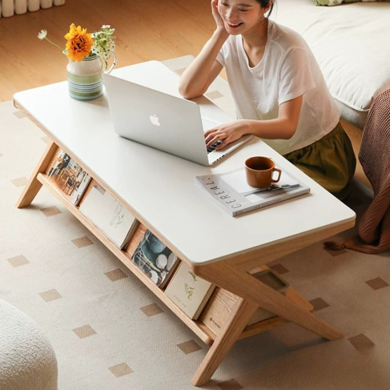 Unique Table Accessories - Rechthoekige houten salontafels Minimalistische opbergruimte Woonkamer