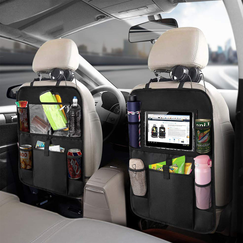 Tablet And Accessories Bag - Auto-achterbank-organizer met touchscreen Tablethouder Auto-opbergvakken Cover