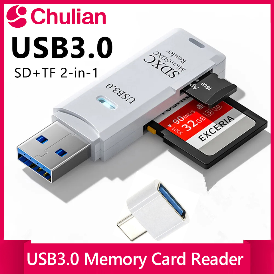Microsd Card Tablet - Hoge-snelheid 2-in-1 USB 3.0/2.0 kaartlezer multifunctionele