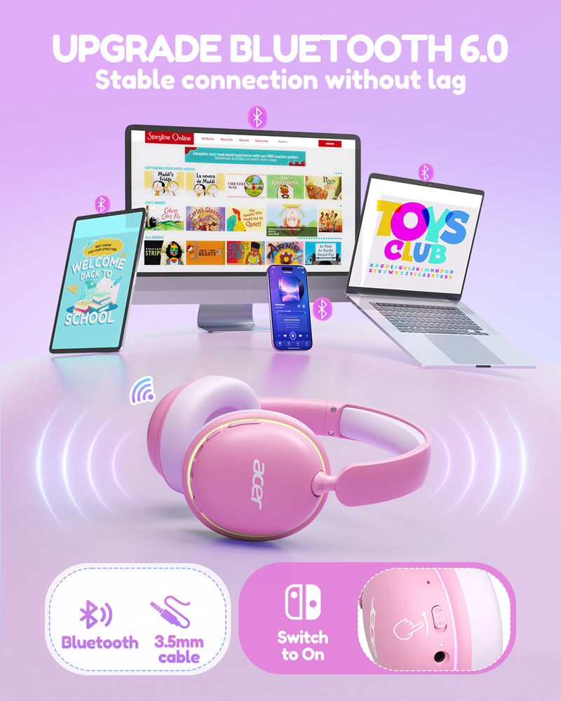 Acer Kids Bluetooth 6.0 Hoofdt - Wired Earphone Lightning recensie en prijs