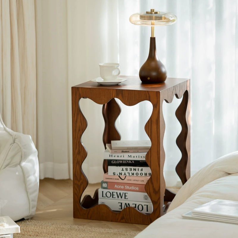 Lage houten unieke bijzettafel - Unique Table Accessories recensie en prijs