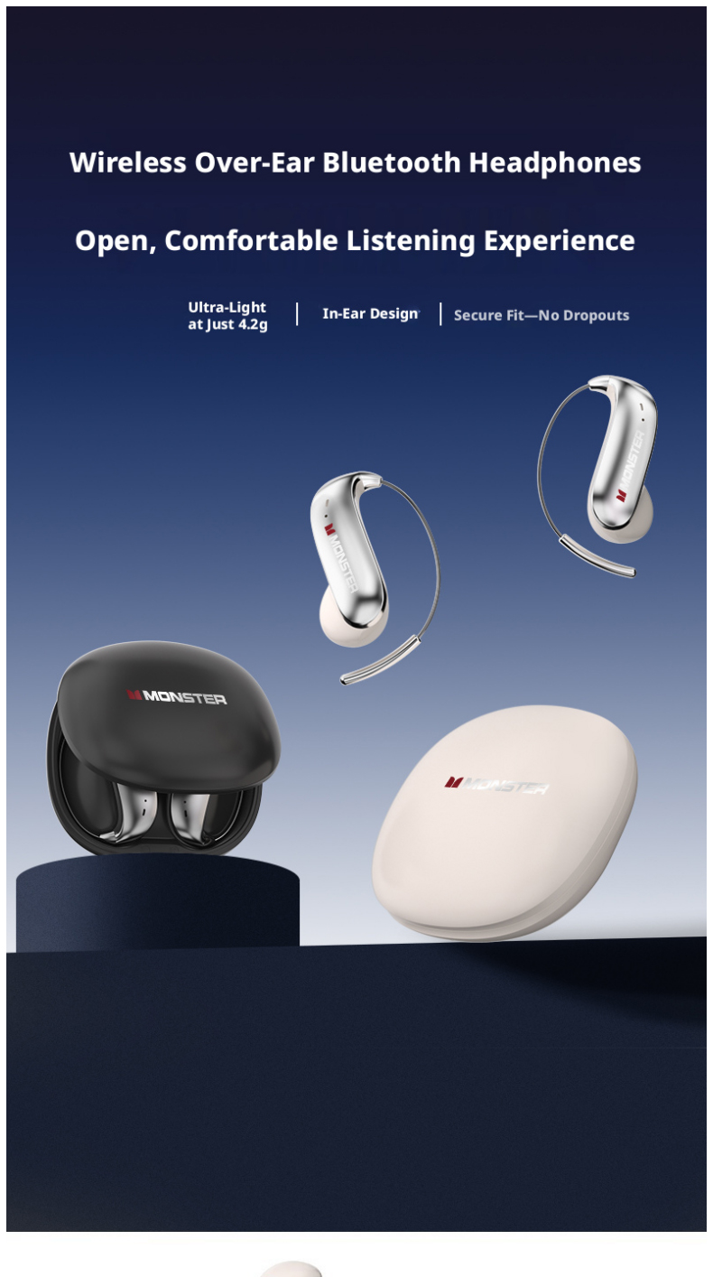 MONSTER C01 Open Ear Hook draa - Wired Earphone Lightning recensie en prijs