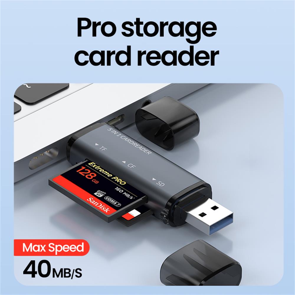5 IN 1 USB-kaartlezer Type C M - Microsd Card Tablet recensie en prijs