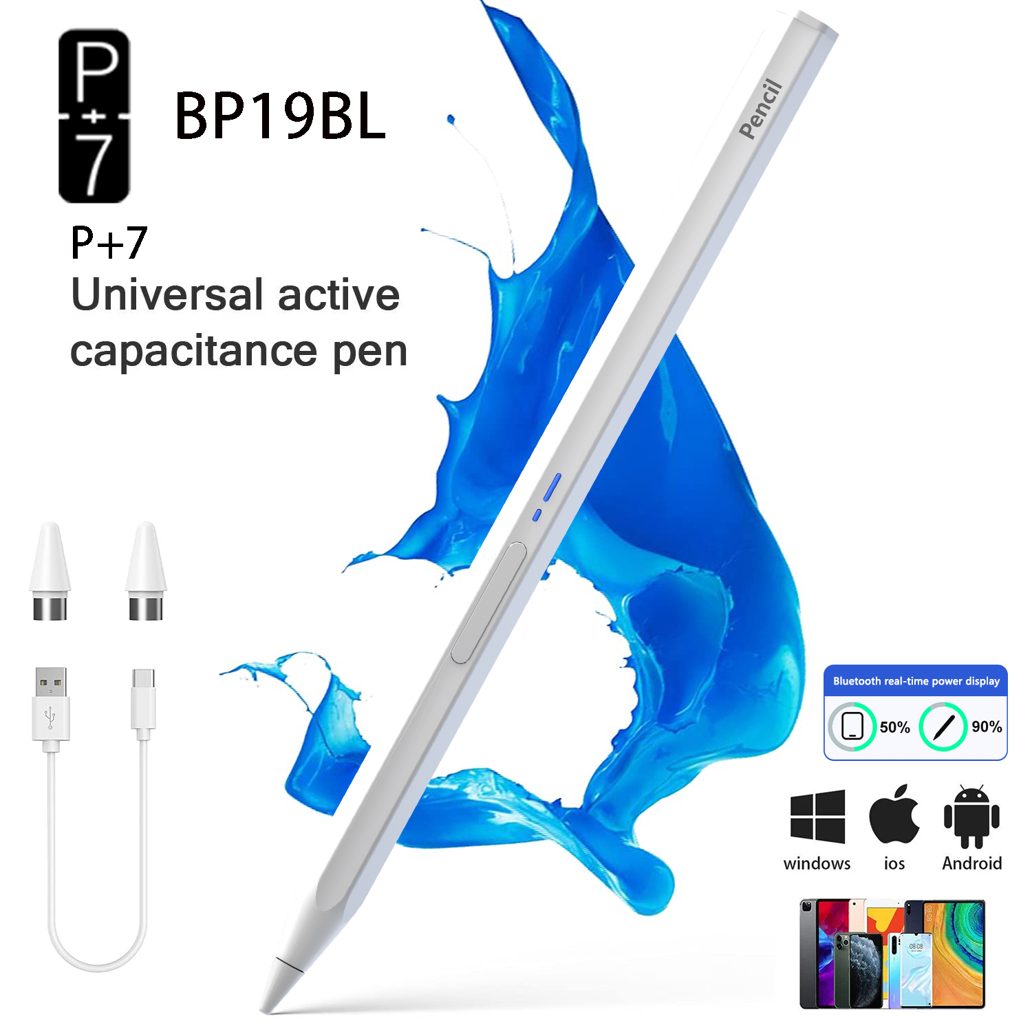 P+7 Universele Zeshoekige Styl - Top Tablet Accessories recensie en prijs
