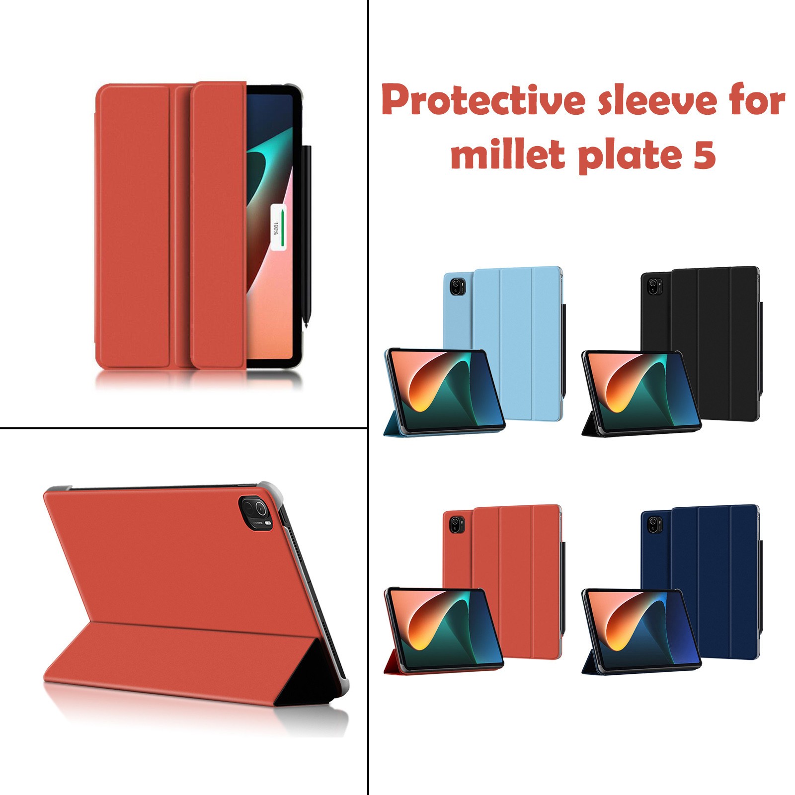 Opvouwbare hoes voor Mi Pad 5, - Best Tablet Accessories recensie en prijs