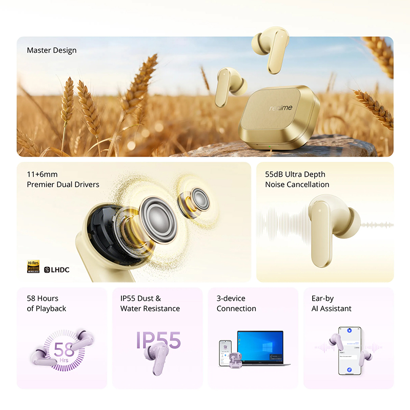 realme Buds Air 8 Global Versi - Realme Tablet Accessories recensie en prijs